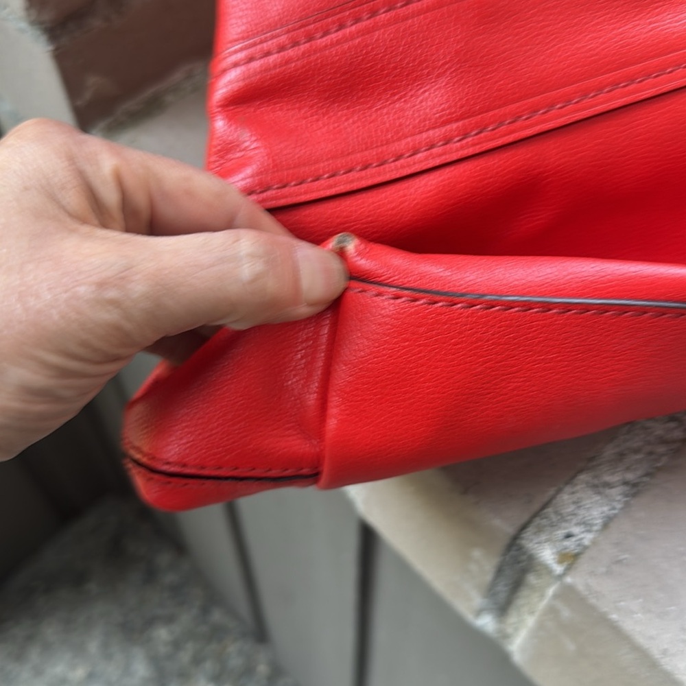 Coral Leather Bow Tote Bag by Kate Spade - Picture 4 of 4